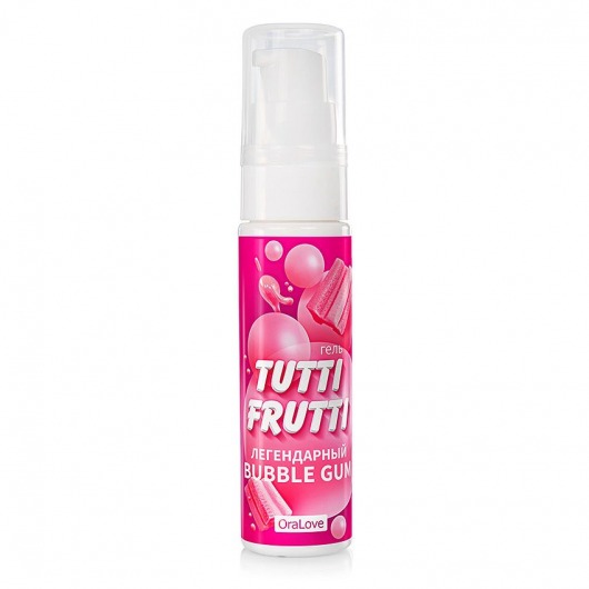 Интимный гель на водной основе Tutti-Frutti Bubble Gum - 30 гр. - Биоритм - купить с доставкой в Красногорске