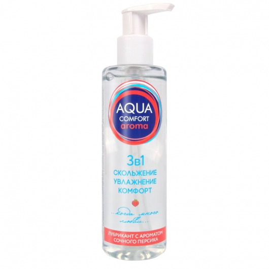 Гель-лубрикант на водной основе Aqua Comfort Aroma с ароматом персика - 195 гр. - Биоритм - купить с доставкой в Красногорске