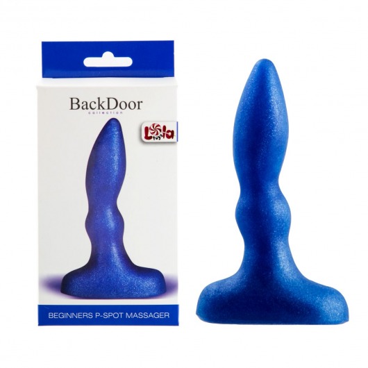 Синий анальный стимулятор Beginners p-spot massager - 11 см. - Lola Games - в Красногорске купить с доставкой