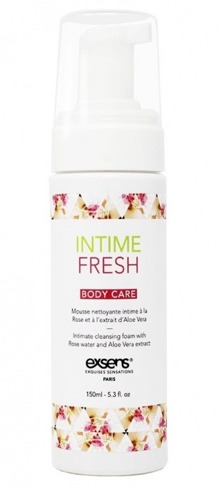 Органическая интимная очищающая пенка Intime Fresh - 150 мл. - Exsens - купить с доставкой в Красногорске