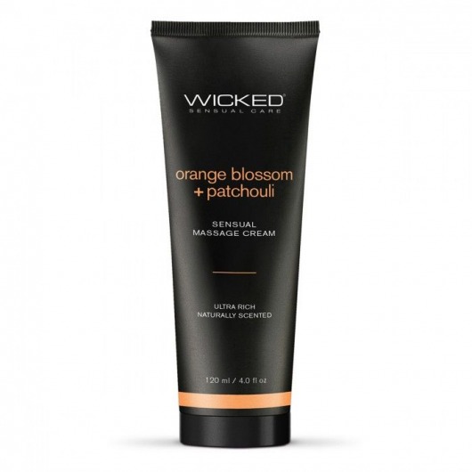 Массажный легкий крем WICKED Orange Blossom plus Patchouli - 120 мл. - Wicked - купить с доставкой в Красногорске