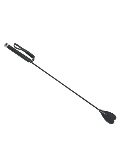 Чёрный стек с шлепком-сердечком - 70 см. - Sitabella - купить с доставкой в Красногорске