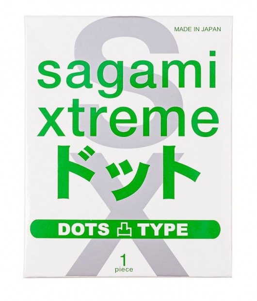Презерватив Sagami Xtreme Type-E с точками - 1 шт. - Sagami - купить с доставкой в Красногорске