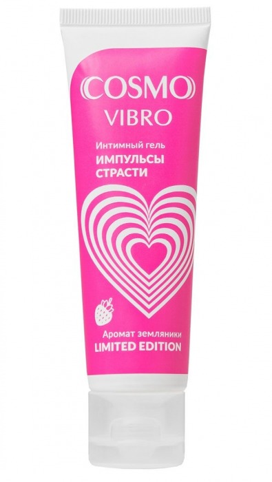 Возбуждающий гель на водно-силиконовой основе Cosmo Vibro с ароматом земляники - 50 гр. - Биоритм - купить с доставкой в Красногорске