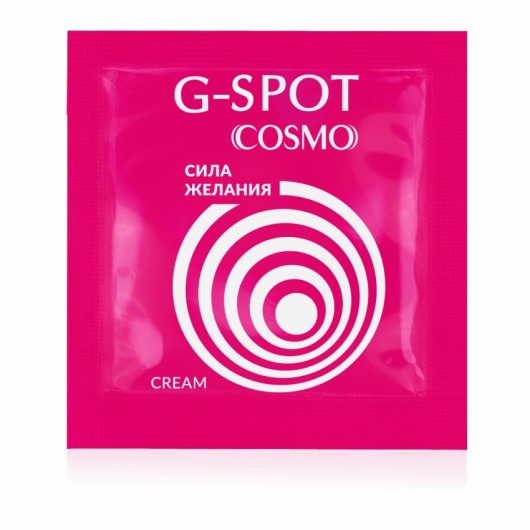 Стимулирующий интимный крем для женщин Cosmo G-spot - 2 гр. - Биоритм - купить с доставкой в Красногорске