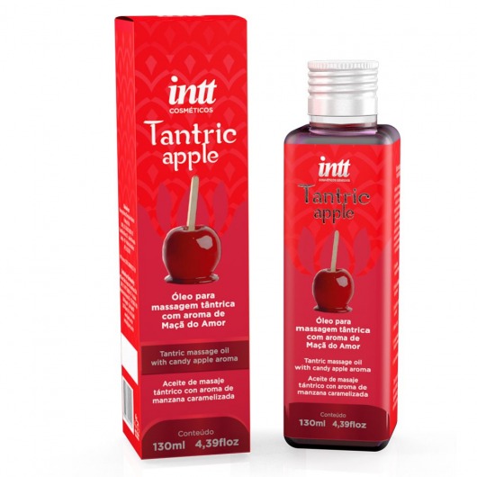 Массажное масло Tantric Apple с ароматом яблока - 130 мл. - INTT - купить с доставкой в Красногорске