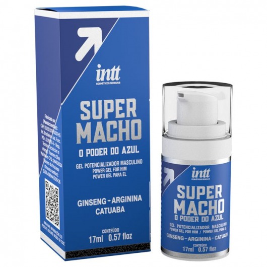 Мужской стимулирующий гель Super Macho - 17 мл. - INTT - купить с доставкой в Красногорске