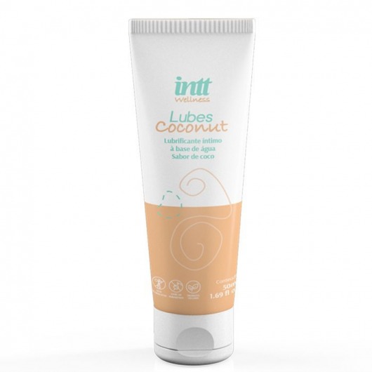 Лубрикант на водной основе Lubes Coconut с ароматом кокоса - 50 гр. - INTT - купить с доставкой в Красногорске