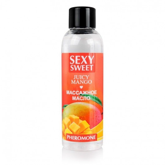 Массажное масло Sexy Sweet Juicy Mango с феромонами и ароматом манго - 75 мл. - Биоритм - купить с доставкой в Красногорске