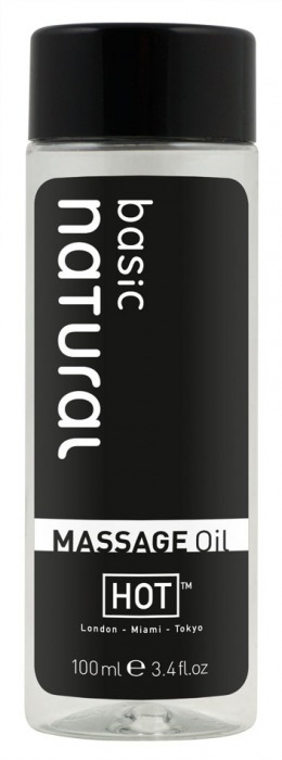 Массажное масло для тела Natural Basic - 100 мл. - HOT - купить с доставкой в Красногорске