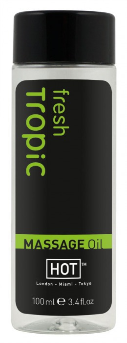 Массажное масло для тела Tropic Fresh - 100 мл. - HOT - купить с доставкой в Красногорске