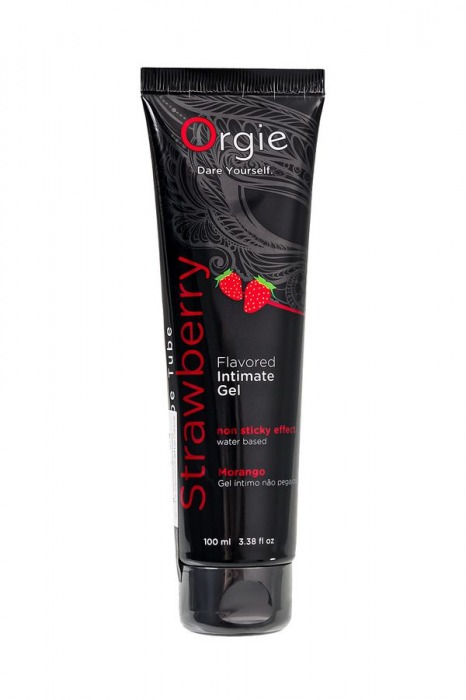 Интимный гель на водной основе Lube Tube Strawberry с клубничным вкусом - 100 мл. - ORGIE - купить с доставкой в Красногорске