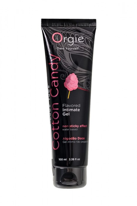 Интимный гель на водной осное Lube Tube Cotton Candy со вкусом сахарной ваты - 100 мл. - ORGIE - купить с доставкой в Красногорске