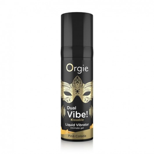 Съедобный гель Dual Vibe Pina Colada с эффектом вибрации и вкусом коктейля пина колада - 15 мл. - ORGIE - купить с доставкой в Красногорске