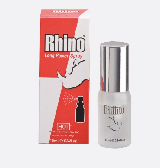 Пролонгирующий спрей для мужчин Rhino - 10 мл. - HOT - купить с доставкой в Красногорске