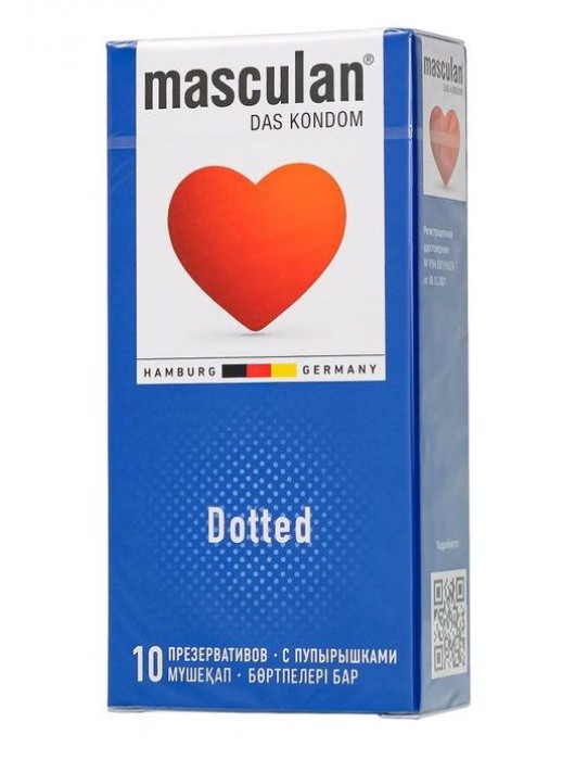 Презервативы с пупырышками Masculan Dotted - 10 шт. - Masculan - купить с доставкой в Красногорске