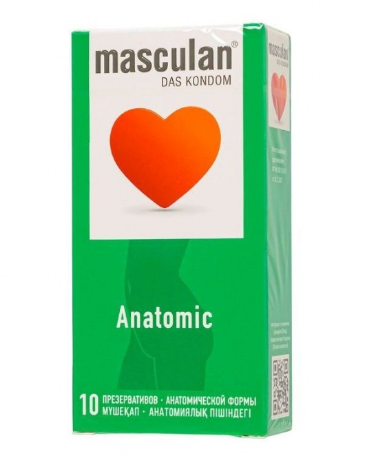 Презервативы анатомической формы Masculan Anatomic - 10 шт. - Masculan - купить с доставкой в Красногорске