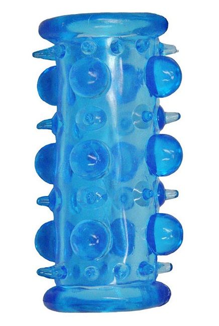 Голубая насадка с шипами и шишечками LUST CLUSTER - Dream Toys - в Красногорске купить с доставкой