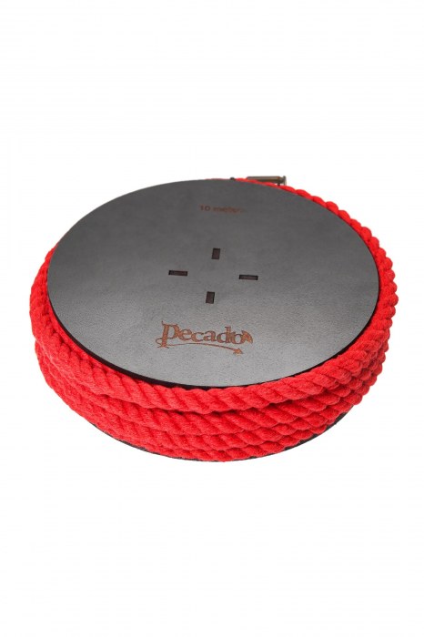 Красная веревка для шибари на катушке - 10 м. - Pecado - купить с доставкой в Красногорске