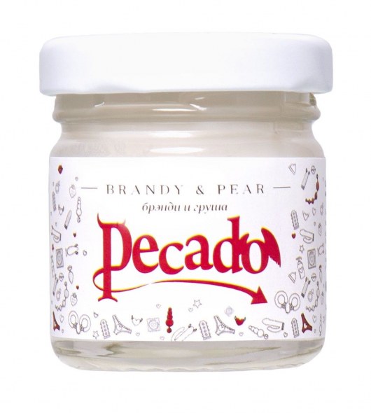 Массажная свеча Brandy   Pear - 35 мл. - Pecado - купить с доставкой в Красногорске