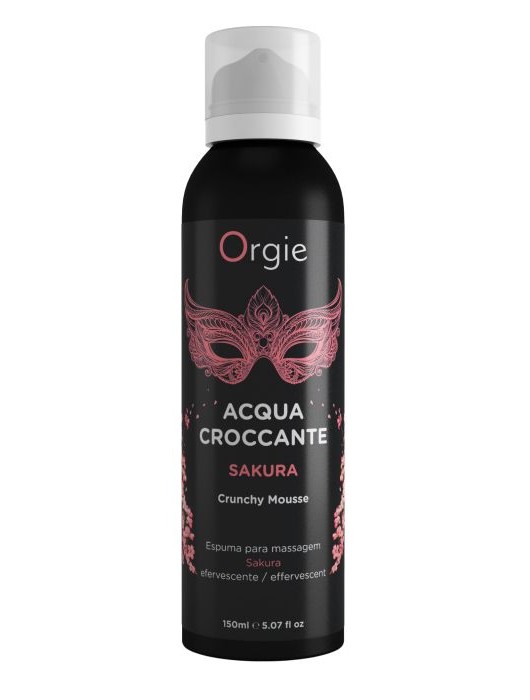 Хрустящая пенка для массажа Orgie Acqua Croccante Sakura с ароматом сакуры - 150 мл. - ORGIE - купить с доставкой в Красногорске