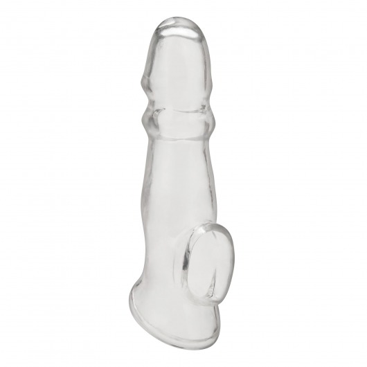 Прозрачная насадка для пениса Girthy Penis Enhancing Sleeve Extension - 17,1 см. - BlueLine - в Красногорске купить с доставкой