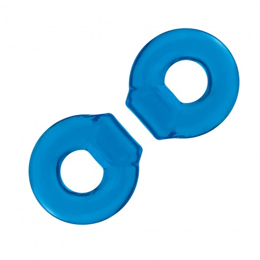 Комплект из двух колец для пениса 2-Pack Ultra-Stretch Stamina Endurance Ring - BlueLine - в Красногорске купить с доставкой