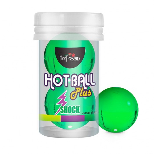 Лубрикант на силиконовой основе Hot Ball Plus с покалывающим эффектом (2 шарика по 3 гр.) - HotFlowers - купить с доставкой в Красногорске