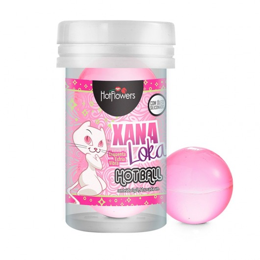 Лубрикант на силиконовой основе с эффектом вибрации Xana Loka Hot Ball (2 шарика по 3 гр.) - HotFlowers - купить с доставкой в Красногорске