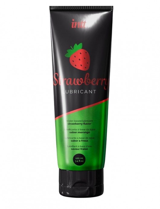 Смазка на водной основе с ароматом клубники Strawberry Lubricant - 100 мл. - INTT - купить с доставкой в Красногорске