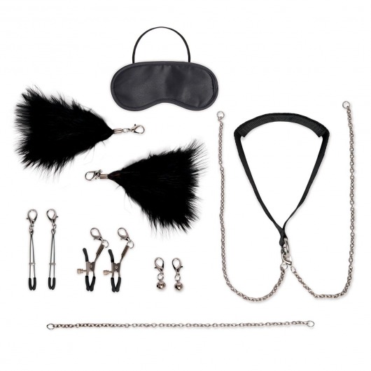 Большой эротический набор из 12 предметов Interchangeable Collar   Nipple Clips Set - Lux Fetish - купить с доставкой в Красногорске