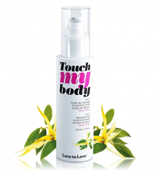 Силиконовый лубрикант 2-в-1 Touch My Body с ароматом иланг-иланга - 100 мл. - Love to Love - купить с доставкой в Красногорске