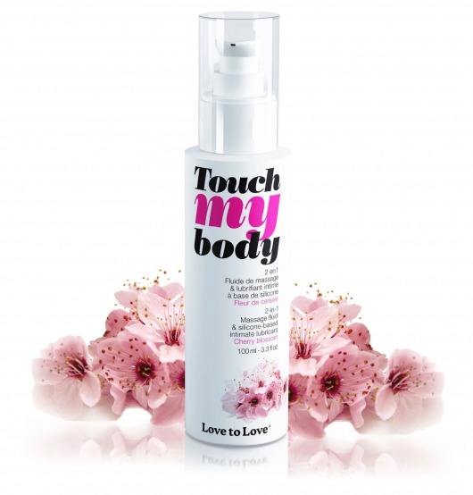 Силиконовый лубрикант 2-в-1 Touch My Body с ароматом вишнёвого цвета - 100 мл. - Love to Love - купить с доставкой в Красногорске