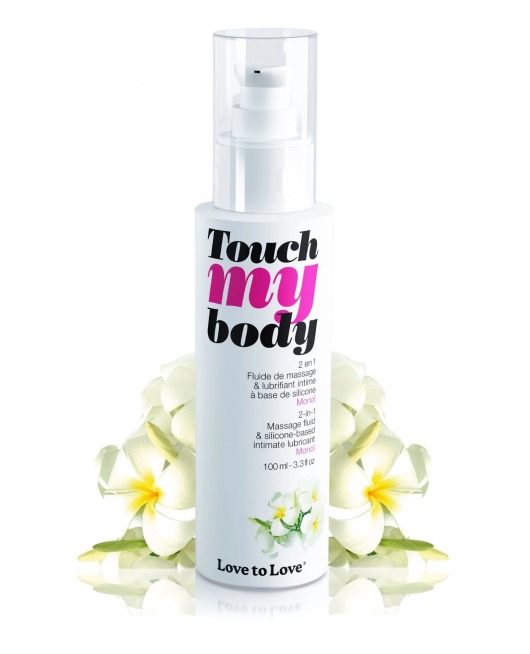 Силиконовый лубрикант 2-в-1 Touch My Body с ароматом моной - 100 мл. - Love to Love - купить с доставкой в Красногорске