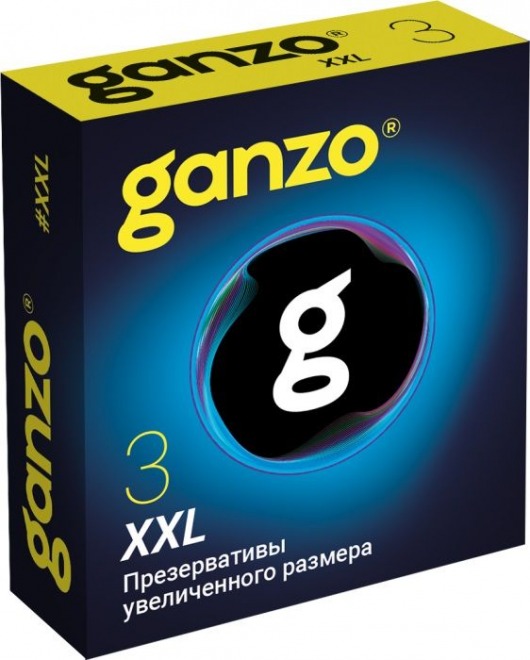 Презервативы увеличенного размера Ganzo XXL - 3 шт. - Ganzo - купить с доставкой в Красногорске
