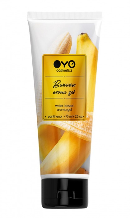 Лубрикант на водной основе OYO Aroma Gel Banana с ароматом банана - 75 мл. - OYO - купить с доставкой в Красногорске