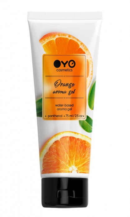 Лубрикант на водной основе OYO Aroma Gel Orange с ароматом апельсина - 75 мл. - OYO - купить с доставкой в Красногорске