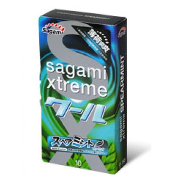 Презервативы Sagami Xtreme Mint с ароматом мяты - 10 шт. - Sagami - купить с доставкой в Красногорске