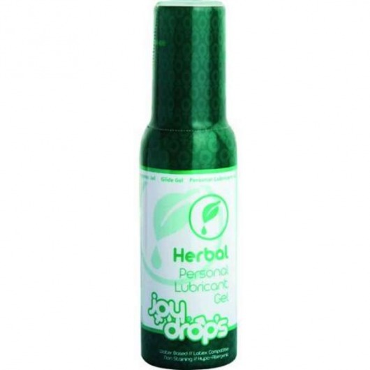 Смазка на водной основе JoyDrops Herbal - 100 мл. - JoyDrops - купить с доставкой в Красногорске