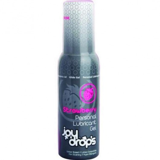 Смазка на водной основе со вкусом клубники JoyDrops Strawberry - 100 мл. - JoyDrops - купить с доставкой в Красногорске