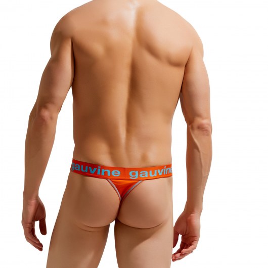 Хлопковые мужские трусы-тонги с брендированным поясом Colours of the Planet Thong - Gauvine купить с доставкой