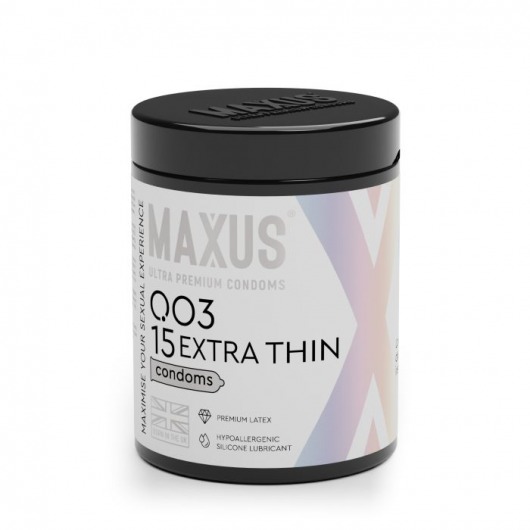 Экстремально тонкие презервативы MAXUS 003 Extra Thin - 15 шт. - Maxus - купить с доставкой в Красногорске