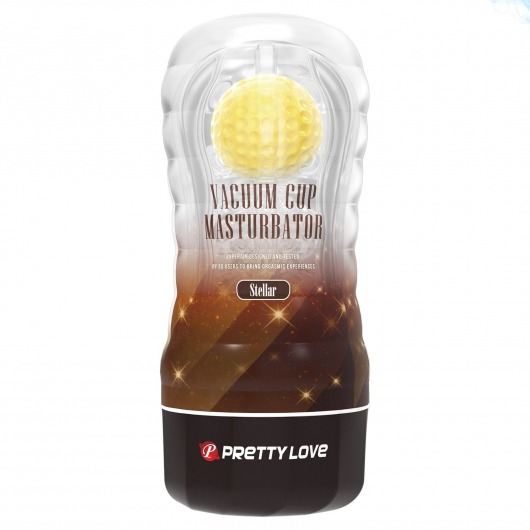 Прозрачный текстурированный мастурбатор Vacuum Cup Masturbator Stellar - Baile - в Красногорске купить с доставкой