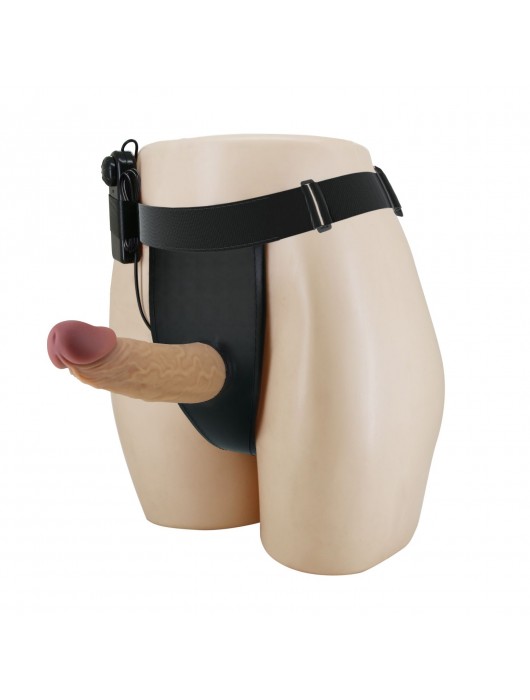 Полый вибрострапон на регулируемых трусиках Draven - 17,5 см. - Baile - купить с доставкой в Красногорске