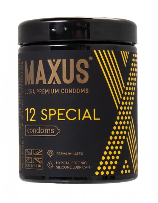Презервативы с точками и рёбрами MAXUS Special - 12 шт. - Maxus - купить с доставкой в Красногорске
