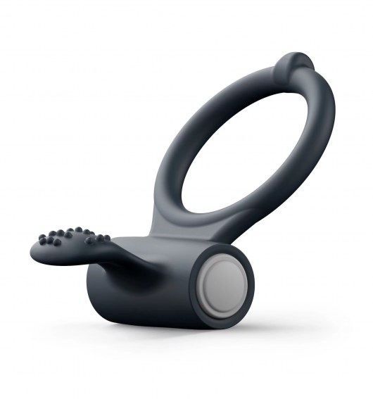 Черное эрекционное кольцо Power Clit - Dorcel - в Красногорске купить с доставкой