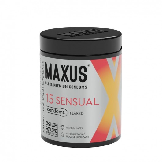 Анатомические презервативы MAXUS Sensual - 15 шт. - Maxus - купить с доставкой в Красногорске