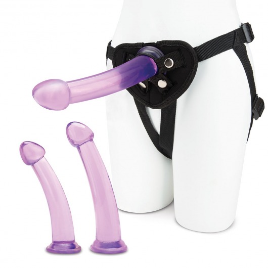 Тренировочный набор с тремя насадками Pegging Training Set - Lux Fetish - купить с доставкой в Красногорске