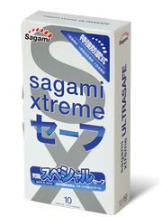 Презервативы Sagami Xtreme Ultrasafe с двойным количеством смазки - 10 шт. - Sagami - купить с доставкой в Красногорске