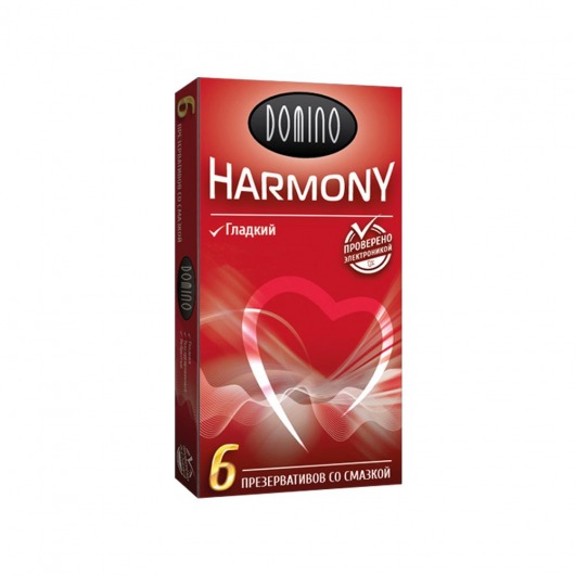 Гладкие презервативы Domino Harmony - 6 шт. - Domino - купить с доставкой в Красногорске